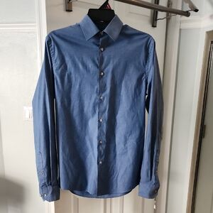 Light Blue Dress Shirt Slim Fit Long Sleeve